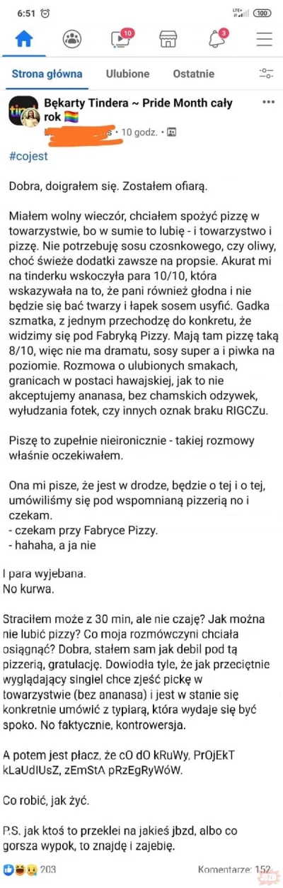 grzmiel_psycho - Hehe #tinder #przegryw #niebieskiepaski #rozowepaski #randki #pizza