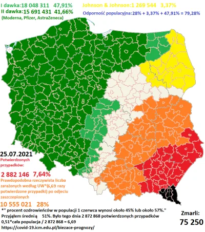 Cierniostwor - Koronawirusem zaraziło się już oficjalnie 2 882 146 osób w całej Pols...