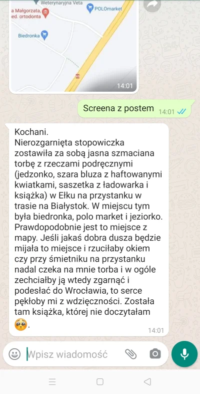 Mariusz_ - Cześć Mirasy z Ełku,

Moja różowa zostawiła u Was torbę. Może akurat ktoś ...