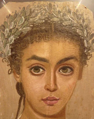 HeruMerenbast - Portret młodej Starożytnej Egipcjanki, zaliczany do grupy tzw. Portre...