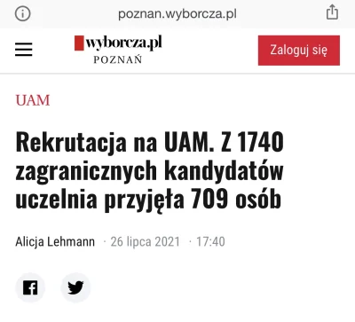 eternos15 - No ładnie 50% przyjętych, ciekawe jak to wyglada u Polaków czy chociaż 20...