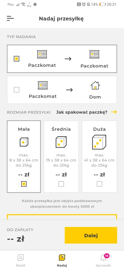 kubad99 - @PrawieJakBordo: coś nie działa nie mogę nadać paczki bo nie pobiera cennik...