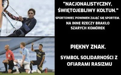 januszdoe - > że sport to nie miejsce na politykę czy promowanie równości

@KiedysM...