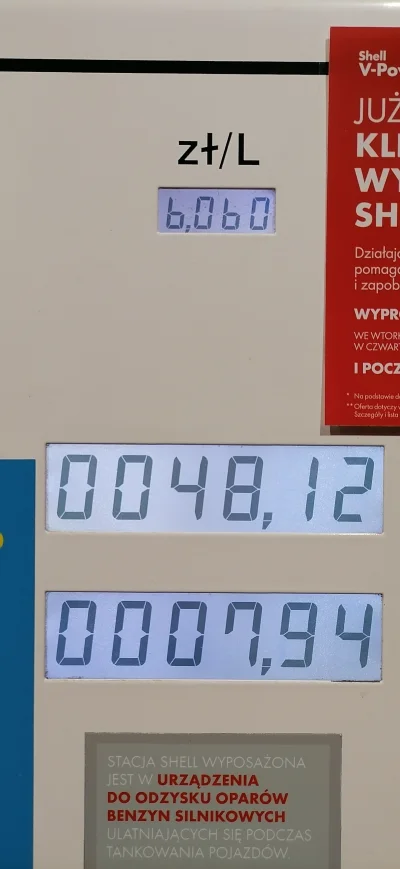 manjan - i myk, paliwko dziś na shellu po 6zł. zdjęcie sprzed 10 minut

#motoryzacj...