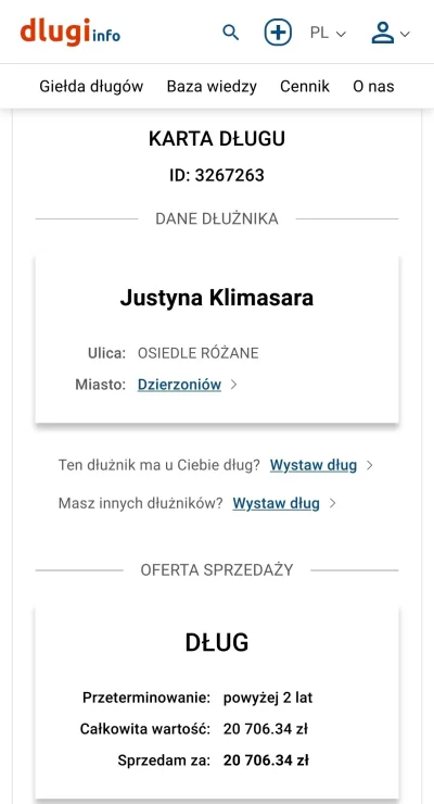 A.....a - Nie chce ktoś kupić długów Justynki? ( ͡° ͜ʖ ͡°) Może znajdzie się jakiś mł...