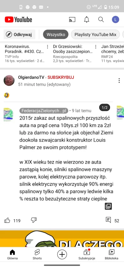 Y.....D - Kosmo z tym swoim ekologicznym p----------m mógłby spokojnie przybić piątkę...