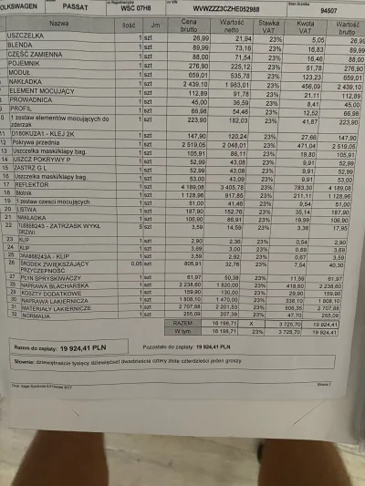 mnichal - @OptiFinance: Passat z 2016. Podobne uszkodzenie, chyba troche lzej i jedno...