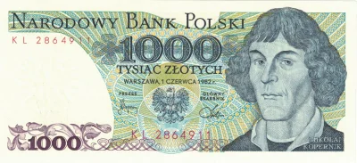 Rasteris - NBP zapowiada w przyszłym roku banknot z Kopernikiem. Nominał podają 20 zł...