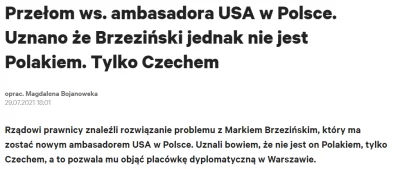 czeskiNetoperek - 1. Biden chce jako ambasadora do Polski syna Brzezińskiego. Doświad...