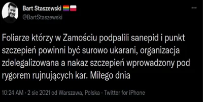 Pshemeck - Czyli co? Tabliczki "strefa wolna od niezaszczepionych" :)? 
Jaki to jest...