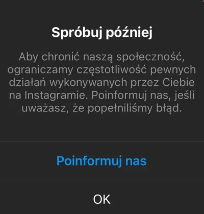 Peterov - #instagram 

Wyskakuje mi takie powiadomienie na IG. O co chodzi?