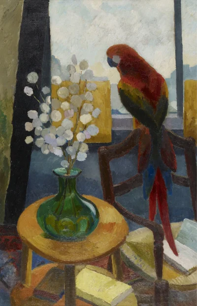 Borealny - Georges Lucien Guyot (1885 - 1973) - Parrot in the Workshop.

Olej na płót...