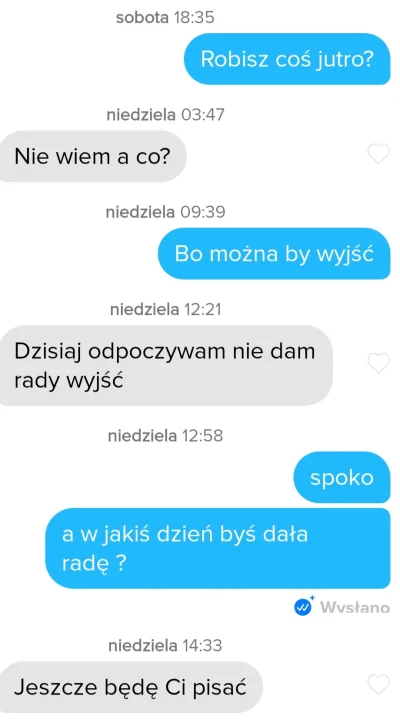 przegro_pisarz - > e wiem ja takich problemow nie mam zazwyczaj pisze w trzeciej wiad...