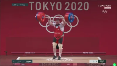 psycha - Lasza Talachadze, 265 kg w podrzucie. Rekord świata i rekord olimpijski.

...
