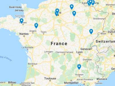 Rabusek - Jest tu ktoś z francji i mieszka w pobliżu tych miejsc na mapie? Fajny pros...