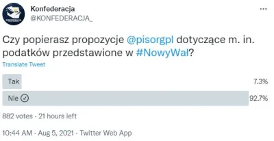 wojtas_mks - Tymczasem Konfa założyła ankietę u siebie na profilu gdzie może głosować...