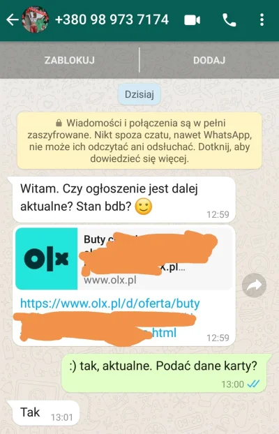 lepsoto - Krótka piłka :) #olx #scam #oszukujo #heheszki