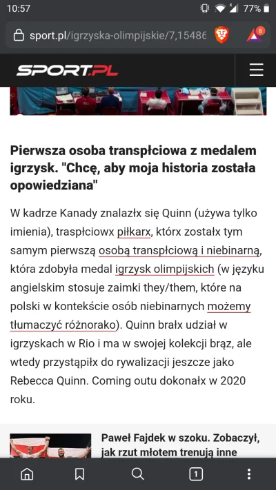 kwmaster - #lgbt ##!$%@? 
#tokio2020
Co tu się #!$%@?? Bralczyk zaraz zawału dostanie...