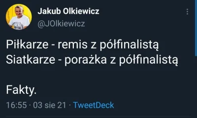 B.....n - Poziom dziennikarstwa piłkarskiego w Polsce. Dno i metr mułu. 
#tokio2020 ...