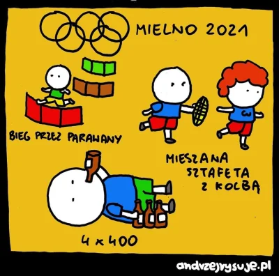 pogop - #andrzejrysuje #heheszki #humorobrazkowy #tokio2020 #mielno #mielnoniszczykaz...