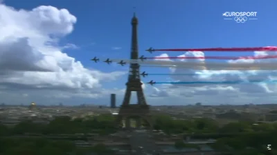 Merytoryk - ale te ujęcia na Paryż z zespołem lotniczym były epickie
#tokio2020 #par...