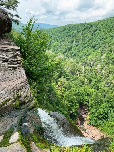R2D2zSosnowca - +30C Kaaterskill Falls w Catskill Mountains #newyork niestety w porze...
