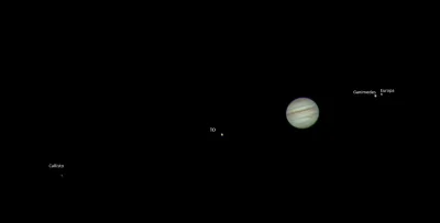 f.....z - Jowisz i jego cztery księżyce Galileuszowe w szerszym ujęciu.

Sprzęt: GS...