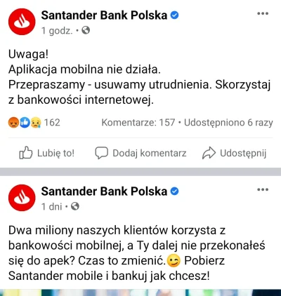 czeskiNetoperek - Bankowość internetowa też nie działa, jakby ktoś pytał.

#santand...