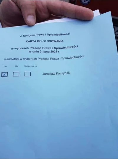 Pan_Buk - Jak wygląda demokracja w rozumieniu Prawa i Sprawiedliwości. Oto karta z li...