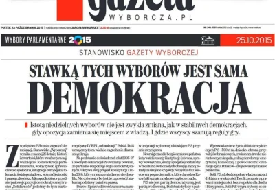 czeskiNetoperek - Gazeta Wyborcza wiedziała wcześniej i lepiej, kiedy na wykopie trwa...