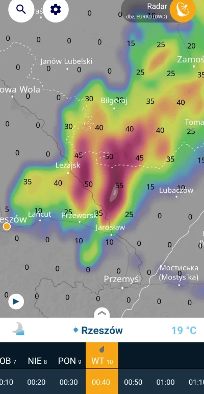 Vel_Makarena - @Rzeszowiak2: Za godzinę Lubaczów zmiecie z planety. Zdjęcie teraźniej...