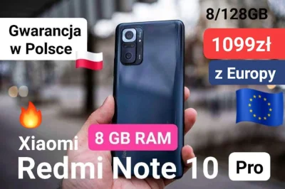 sebekss - Tylko 1099zł za XIAOMI Redmi Note 10 Pro - wersja z 8GB RAM z Europy❗
➡️ K...