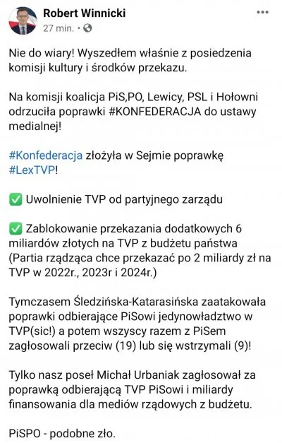 K.....L - > Nie bronimy TVN bo nie zgadzamy się z tym co tam mówią.

@Fulleks: To c...