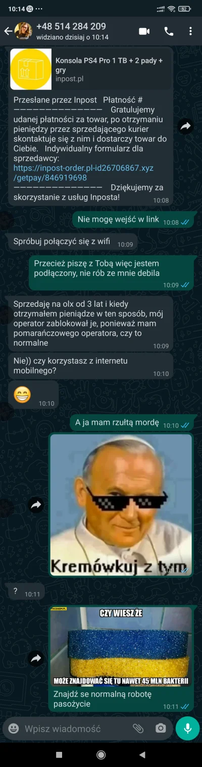 MirkozPrzypadku - Kolejny #oszust na #olx
#heheszki