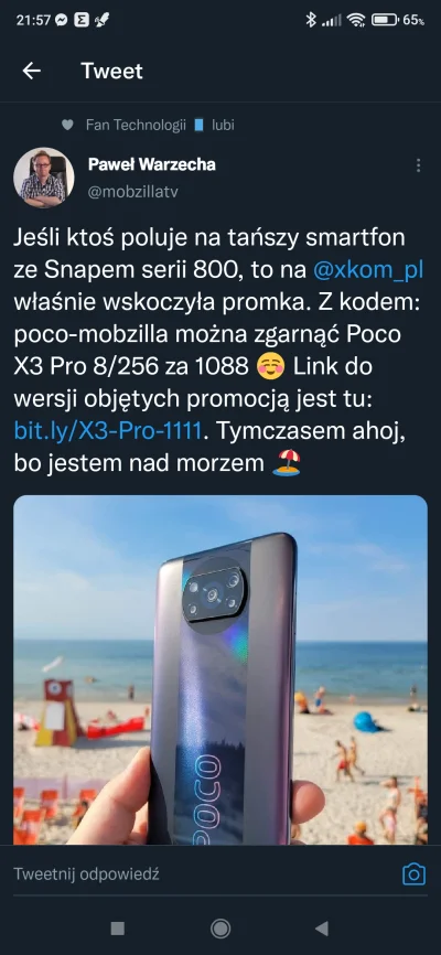 TomekTcz - Poco x3 pro na promo.
https://www.x-kom.pl/szukaj?q=641437+645704&utmsourc...