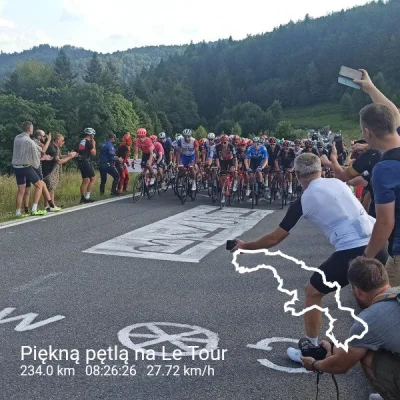 1964 - Pętelka dziś na kibicowanie, trafiła się fajna ekipa na Kocierzy z bikeshow.cc...