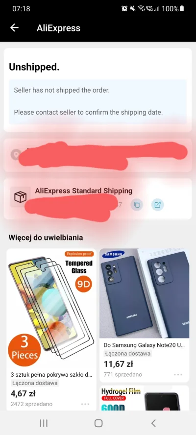 daoskar88 - Mirki pierwszy raz mam taki status na aliexpress dojdzie to ?

#aliexpres...