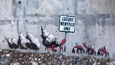 mielonkazdzika - Banksy w mojej okolicy zrobil kilka graffiti nazwali to "spraycation...