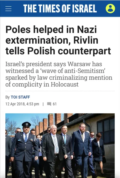 vendaval - > Muzeum Auschwitz krytykuje szefa MSZ Izraela

No dobra - a co z prezyd...