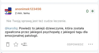 karollq - Czy ta osoba serio oskarża osoby z tagu przegryw o gwałty ? WTF? Za to jaki...