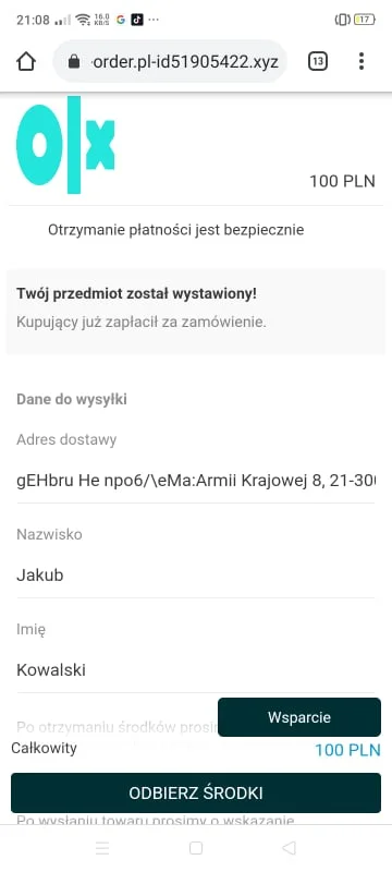 Grubbass - @shadoww: Takie coś mi wyskoczyło. Pozniej jak klikłem ten cały odbiór śro...