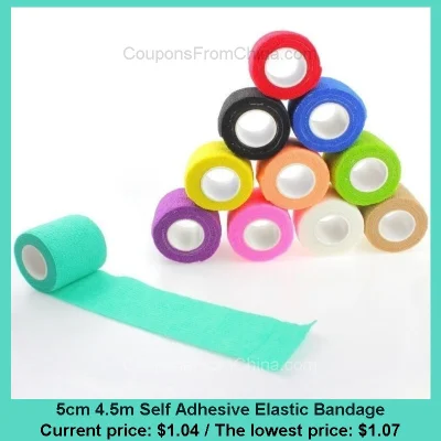 n____S - 5cm 4.5m Self Adhesive Elastic Bandage
Cena: $1.04 (najniższa w historii: $...