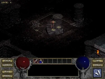 B.....a - Fajny układ się trafił w katakumbach
#diablo #staregry #gry #diablo1