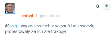 rzep - @ediz4: xDDDD

Trump w 2007 roku wypuścił więźniów z Guantanamo bo lewaczki ...