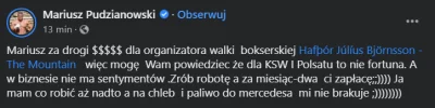 mrsopelek - To jeśli dla KSW to nie fortuna, to czemu KSW nie podpisze na walkę Thora...