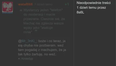 wataf666 - łysemu to aż klawiatura się dymi od tego zgłaszania. chyba na bieżąco zgła...