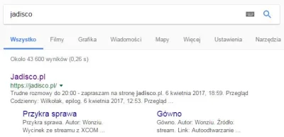 KyloW13 - Pozycjonowanie jadisco z 2017 roku xD
Nie fake, sam screenowałem :D
#wonz...