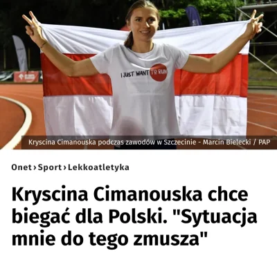 Zielonykubek - Serio chce biegać dla Polski a nawet nie wie jak wygląda flaga Polski,...