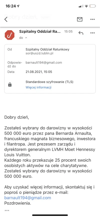 wigr - SOR w Lublinie rozdaje pieniądze.
#bezpieczenstwo #niebezpiecznik #oszukujo #h...