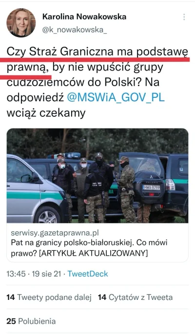 BezDobry - #neuropa i jej logika....

1. Wojsko Polskie i Straż Graniczna mają b--ń!
...